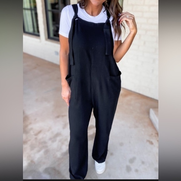 Pants - 🖤 Fun One Black Jumpsuit